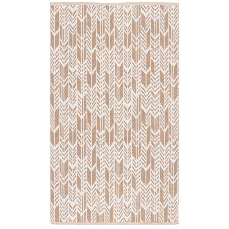 Safavieh 3 x 5 ft. Small Rectangle Montauk Hand Woven Rug Orange & Ivory MTK609D-3